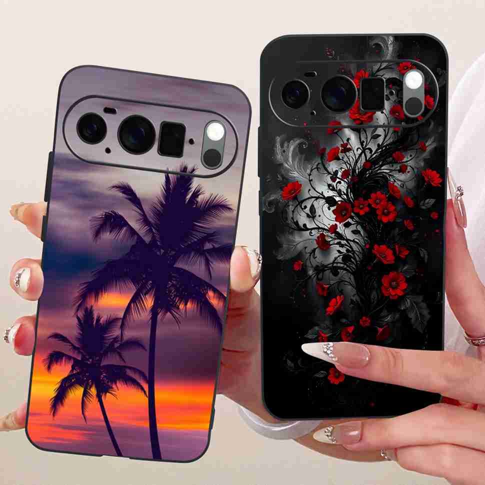 For Google Pixel 10 Pro 5G Case Fashion Painting Silicone TPU Black Soft Cover For Google Pixel 10Pro GEHN3 Phone Cases Bumper