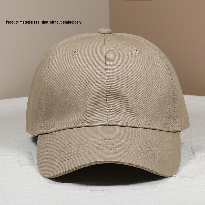 Retro Embroidered Soft Top Baseball Cap - Korean Style Sun Protection for Men