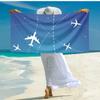 Ultra-Soft Beach Towel with Airplane Theme,Ideal for Pool - Camping, Diving - Perfect Travel Essential, Vibrant Beach Towel.