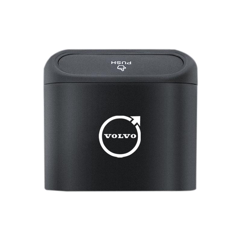 Car Garbage Can Dust Case Trash BinPortable Black Storage Box For Volvo Rdesign V60 V40 XC90 S60 S40 C30 XC60 V50 XC40 S80 EX90