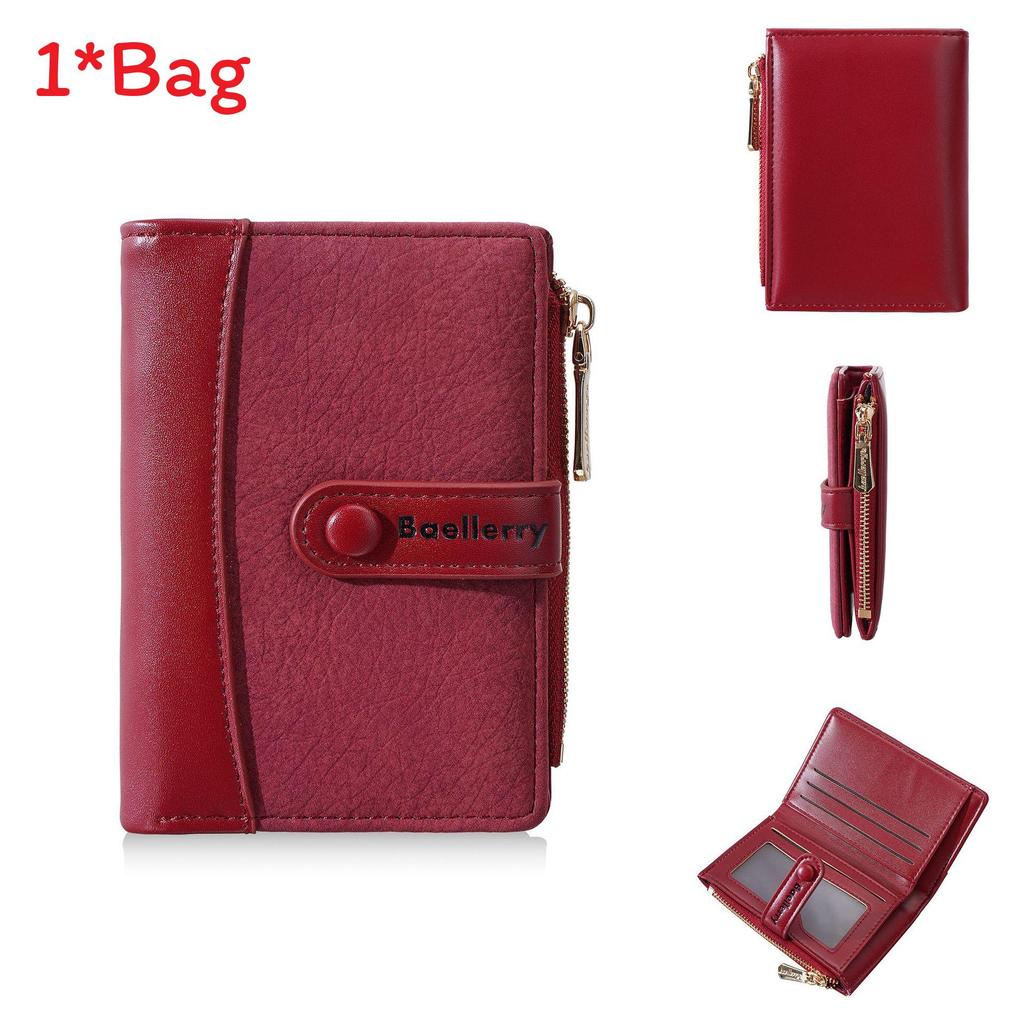 Baellerry Womens Wallet Pu Leather Crossbody Card Holder With Expandable Storage For Daily Use