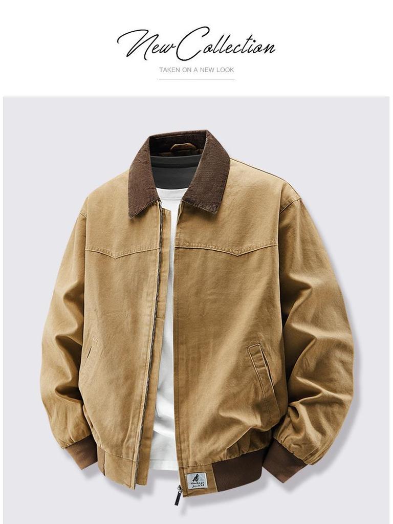 2025 Herren American Retro Reversjacke – Trendy, Vielseitig, Lässige lockere Passform für den Frühling