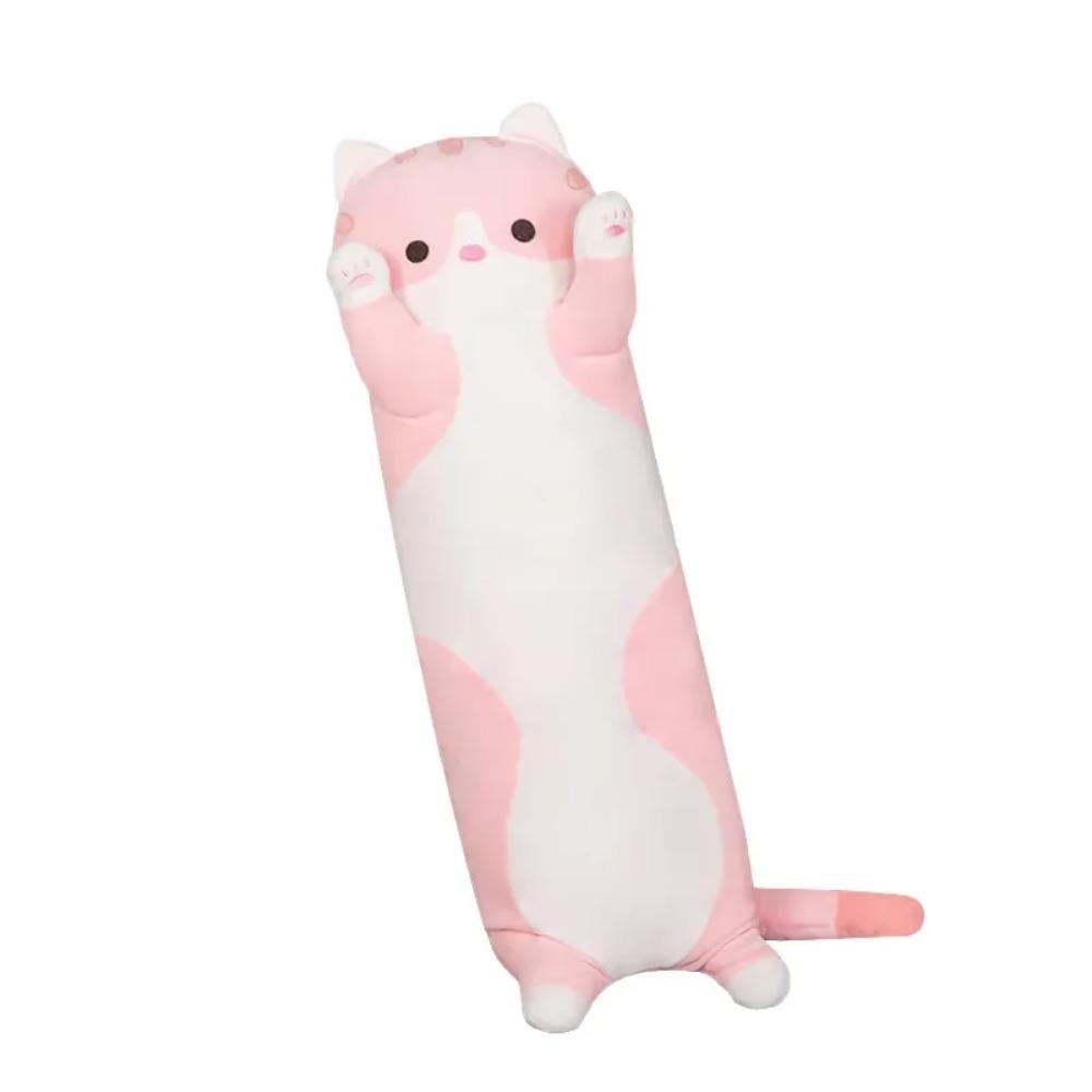 50cm Cute Soft Long Cat Plush Toys Stuffed Pause Office Nap Pillow Bed Sleep Home Decor Gift Doll for Kids Girl Birthday Gift