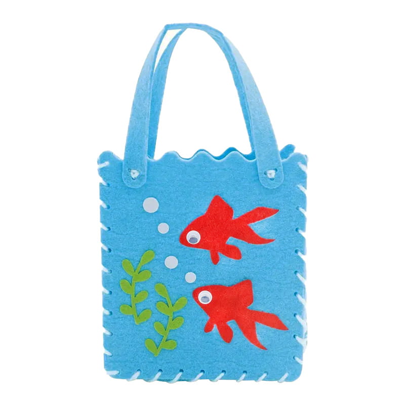 Colorful Bags - Felt DIY Sewing Kit - 6 Pieces