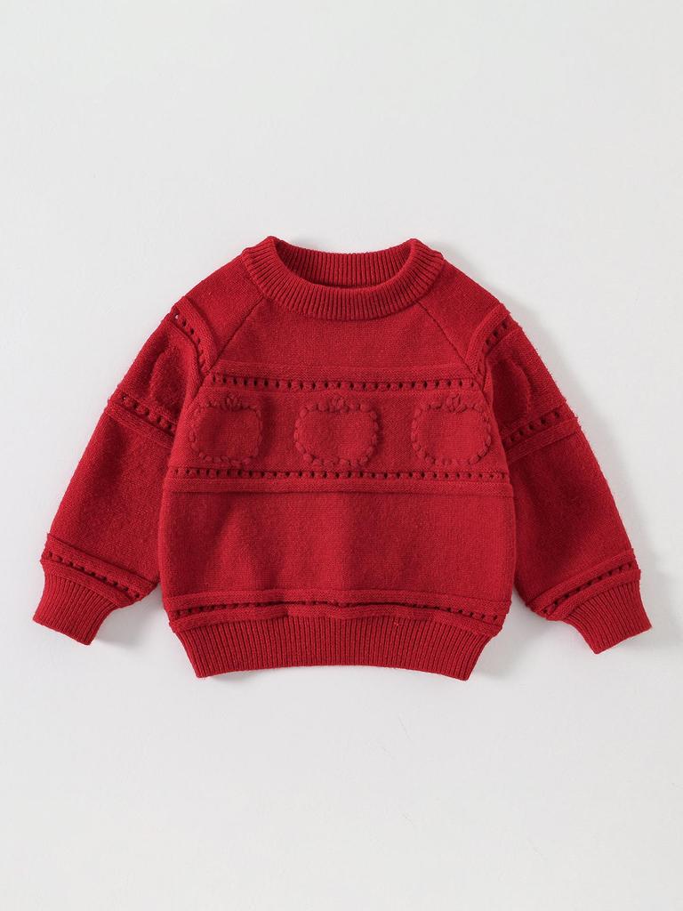 Toddler Girls' Wool Sweater - Autumn/Winter 2026 Style Warm Base Layer Top