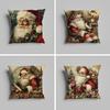 Pillow Case Luxurious Home Office, Sofa Decorative Multi Sized Car Seat Cushions, Pillowcases Santa Claus Christmas Retro