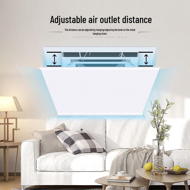 YIXI Square Fabric Central AC Vent Deflector