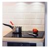 Protège plaque de cuisson - Pebbly Kitchen - 57 x 50 cm - Noir - Accessoires de cuisine
