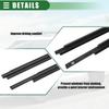 Motoforti Window Weatherstrip Trim Seal Belt for Toyota Sequoia Part Numbers Black 2008-2020, Rubber, 681630C031/681640C031,