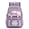 Cinnamoroll Kids School Backpack Boys Girls Large Capacity 20-35L Nylon Dual Strap Bag With Arc Shoulder Straps