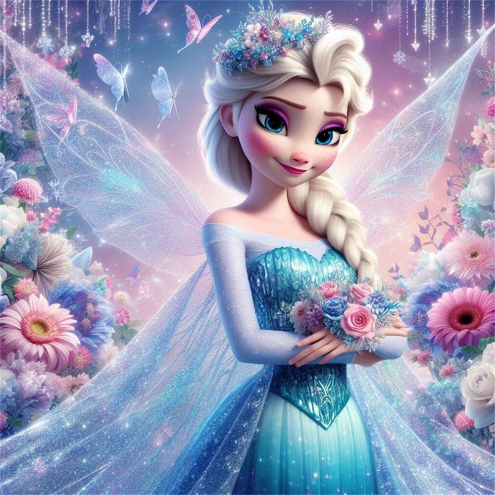 Princess Elsa Anna Diamond Painting New Full Diamond Frozen Series Bedroom Decoration Diamond Embroidery Material Pack