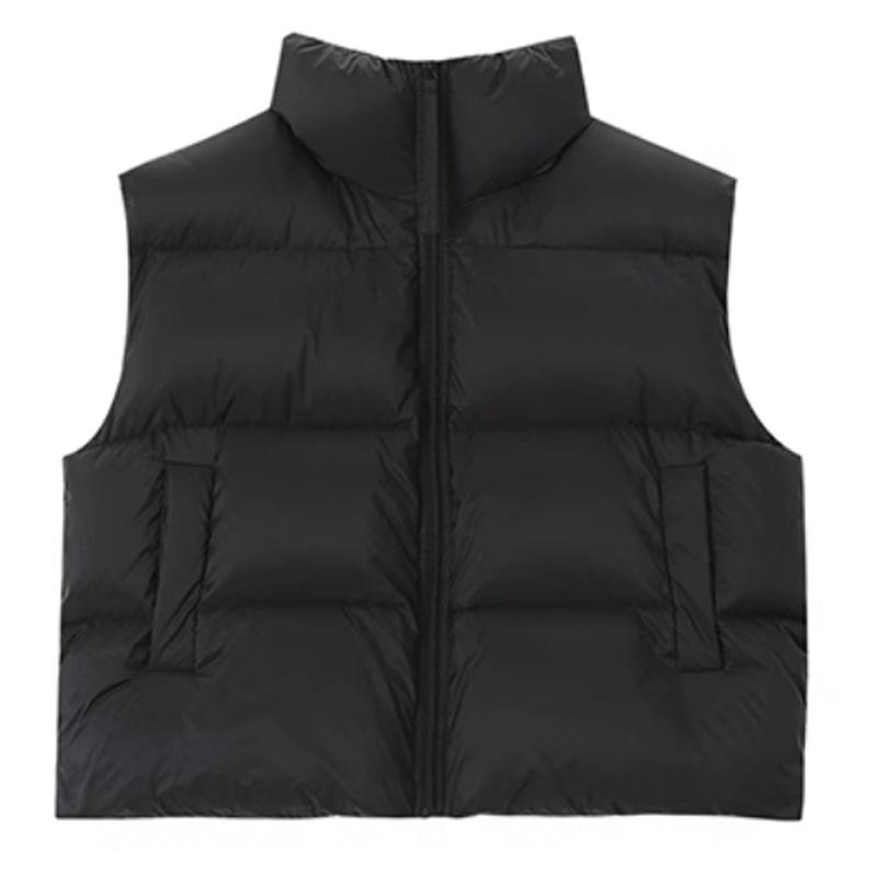 Updated Korean Version of White Duck Down Comfortable Fit Down Vest Womens Autumn and Winter Thickened Coat