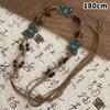 Simple Versatile Hand-Woven Tassel Wooden Beads Belt Ethnic Style Waist Chain Accessories Vacation Waist-Cinching Waist Rope