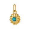 CARLIDANA Stainless Steel Birthstone Flower Pendant Colorful High Quality DIY Earrings Necklace Bracelet Charms Jewelry Making
