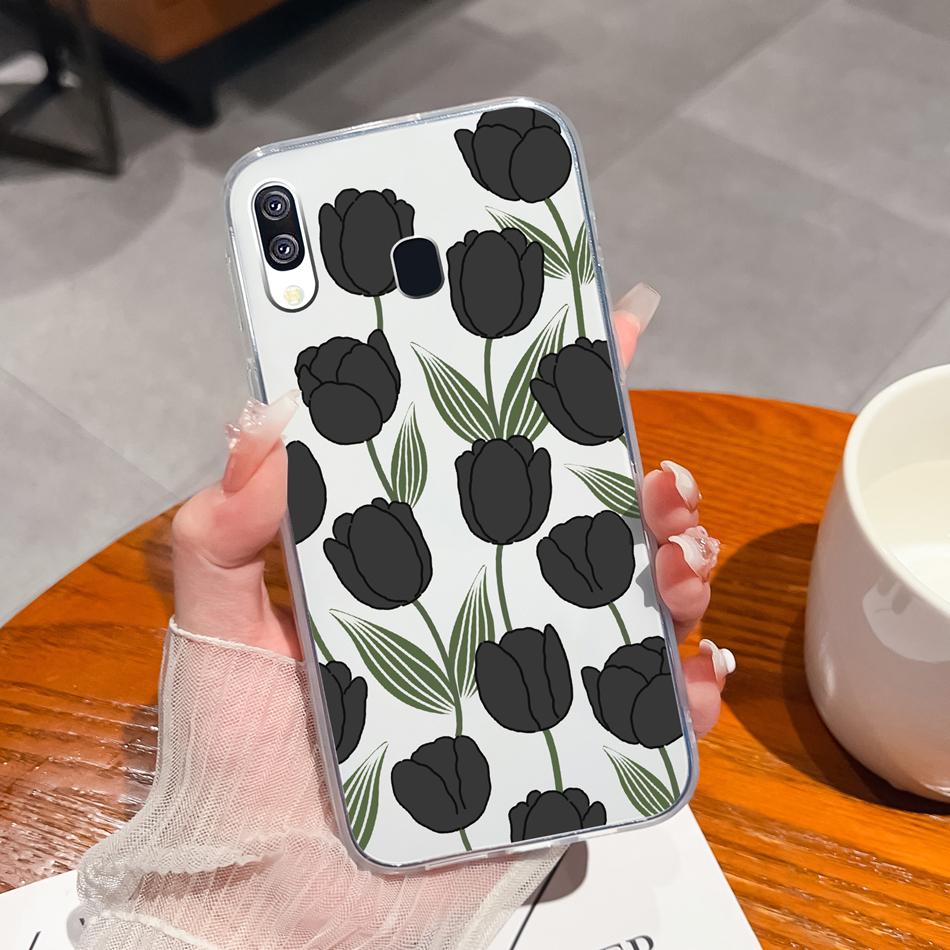 For Samsung Galaxy A40 A41 Phone Case Simple Creative Clear Back Cover For Samsung A 40 A 41 Soft TPU Silicone Anti Drop Fundas