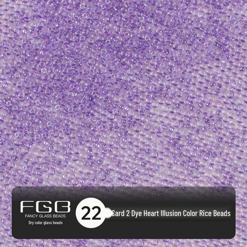 FGB Transparente Irisierende 2mm Runde Glasperlen für DIY Schmuck