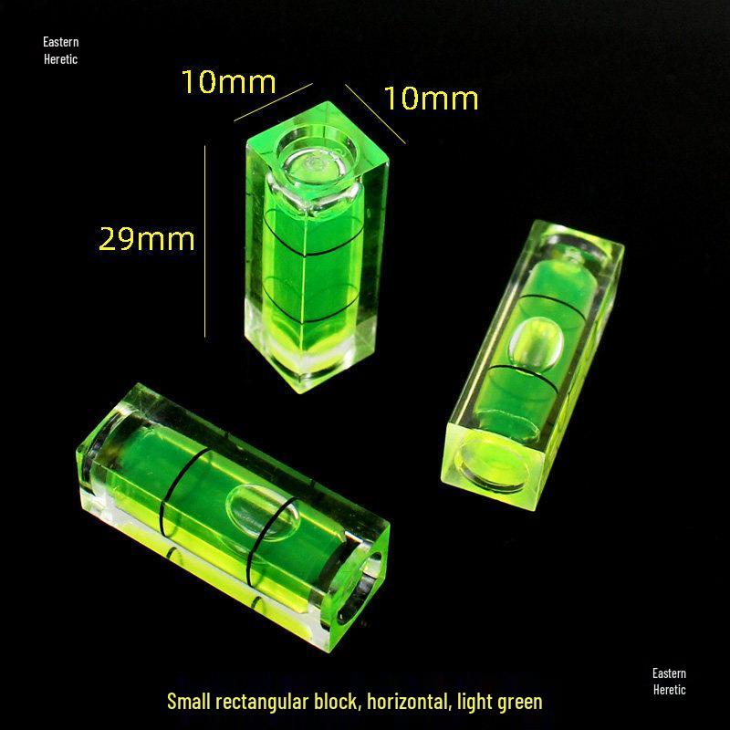 Green Horizontal Bead Spirit Level Balancer with Frame Attachment for Engineering and Picture Frames