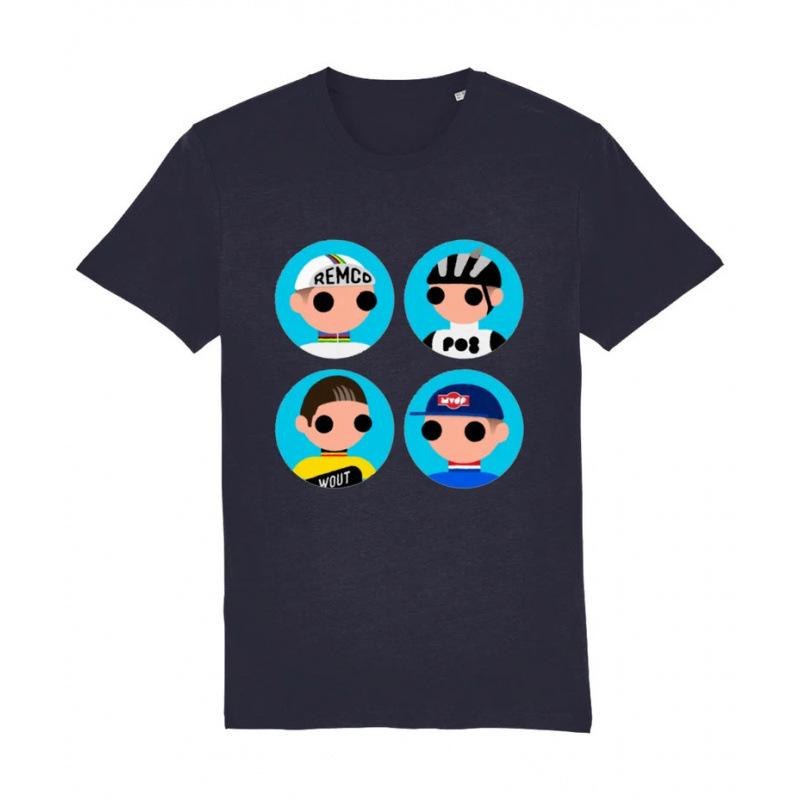 Fashion Women T-Shirt Remco Pog Wout MvdP Icon T-shirt S белый