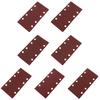 8 Holes Rectangular Sanding Pads 40/60/80/100/120/180/240 Grits Self-adhesive Flocking Sandpaper Hook and Loop Pads