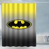 Warner 1pc Cute Printed Bathroom Shower Curtain with Batman Logo, Creative, Suitable for Home Bathroom/Home Decor, Fun Bathroo