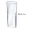 Boîte de rangement pour cure-dents, mini étui de rangement portable en plastique transparent pour cure-dents pour voyage