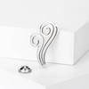 Fashion Creative Smooth Stainless Steel Cloud Brooch Temperament Cute Clothing Accessories Alloy Brooch