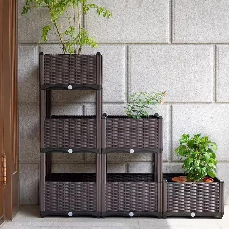 Modular Planting Box for Vegetables, Seedlings, Flowers, and Trees – Ideal for Balcony or Greenhouse Use
