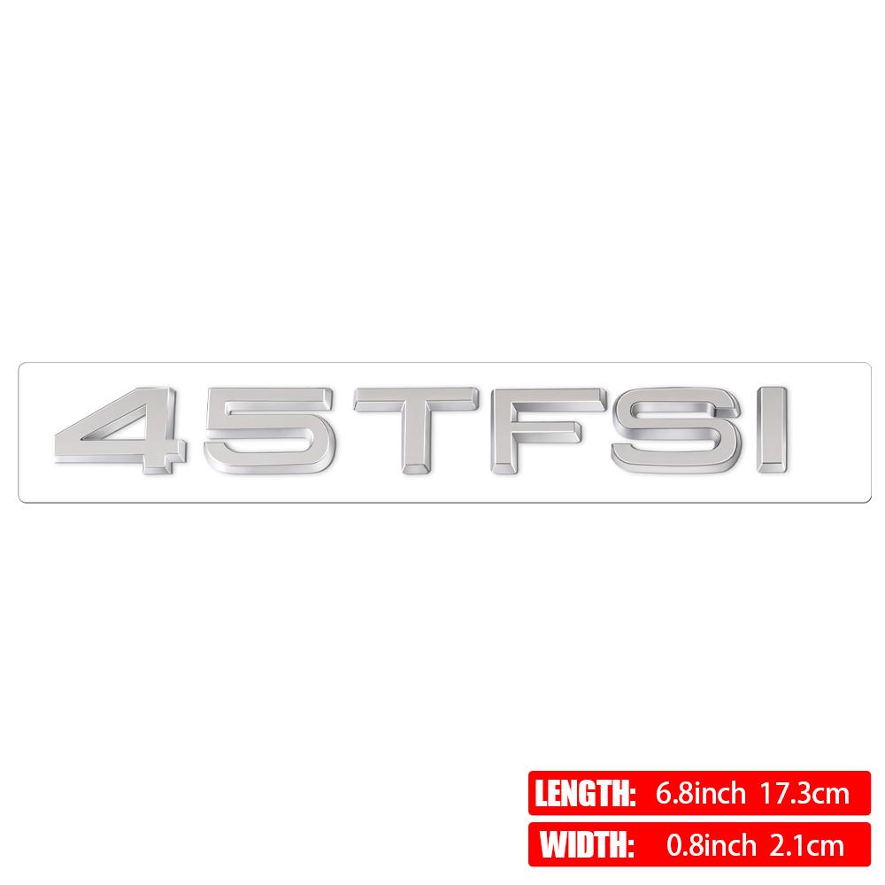 30TFSI 35TFSI 40TFSI 45TFSI 50TFSI 55TFSI 60TFSI Sline 3D ABS Adesivo Lettera Badge Posteriore Baule Auto per Decorazione Logo AUDI