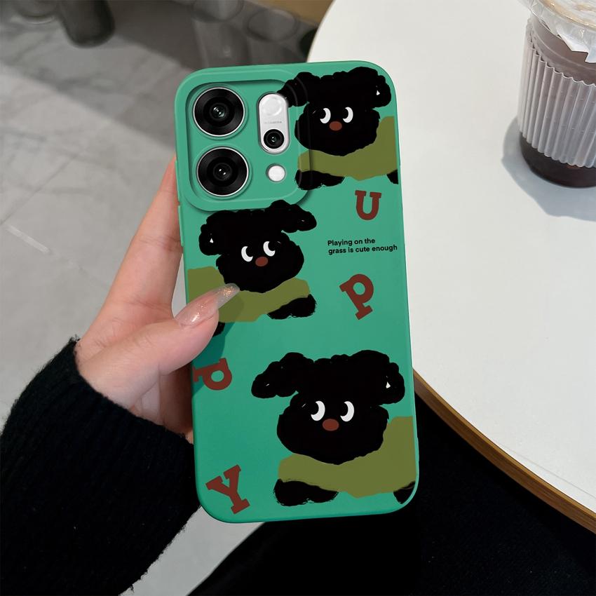 For Oppo Reno14 Pro 14F A5 A5X K13 Phone Cases Table Cartoon Cat Pattern Phone Case Camera Protection Shockproof Silicone Covers For Oppo Bumper Shell