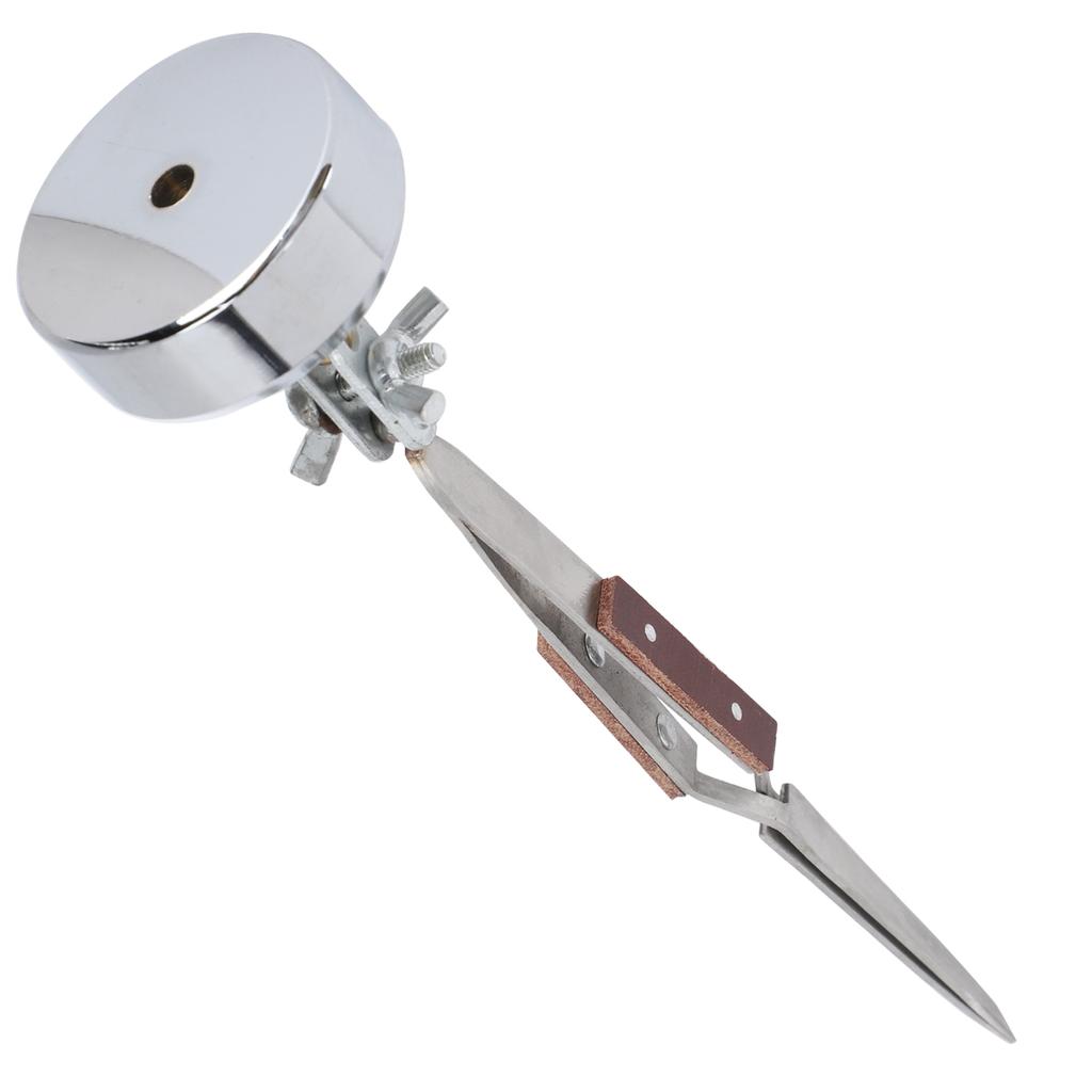 Third Hand Stand with Tweezer Jewelry Welding Straight Curved Tip Craft SuppliesStraight