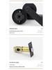 Zinc Alloy American Style Privacy Handle Lock for Bathroom, Restroom, or Storage Room