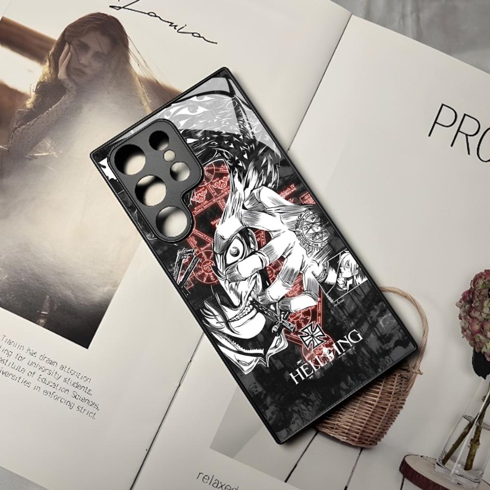 Alucard Hellsing Anime Handyhülle Für Samsung Galaxy S26 S25 S24 S23 S22 S20 S21 Edge Ultra Plus Fe Bunte Silberne Hülle