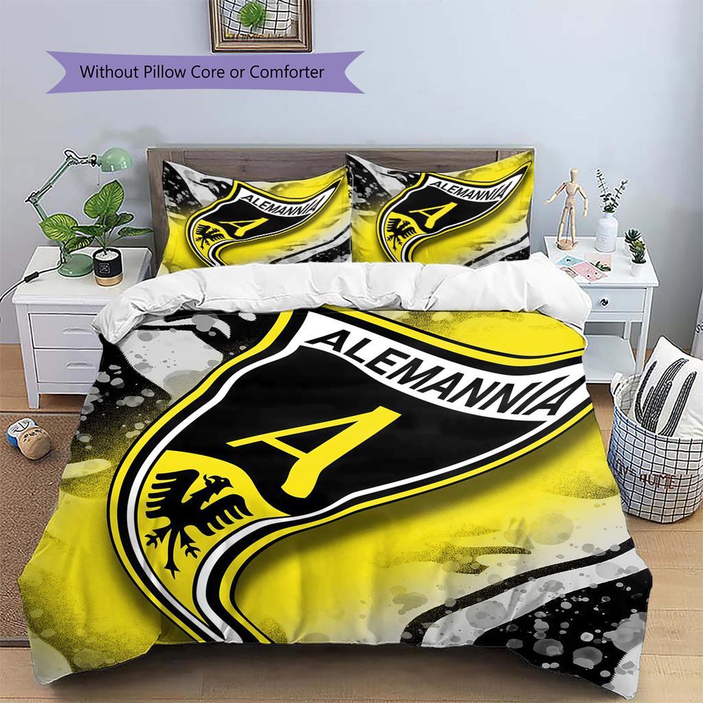 Alemannia Pattern Bedding Quilt Set  Home Decoration  Gift (1 * duvet cover + 2 * pillowcase  without core)