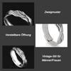 Auriselle Viking Ring for Men Adjustable Branch Pattern Open Ring Retro Punk Gothic Jewelry Unisex Vintage Party Birthday Christmas Gift