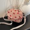 Forest Style Corduroy Crossbody Bag - Cute Cartoon Canvas, Perfect for High School Students & Trendsetters