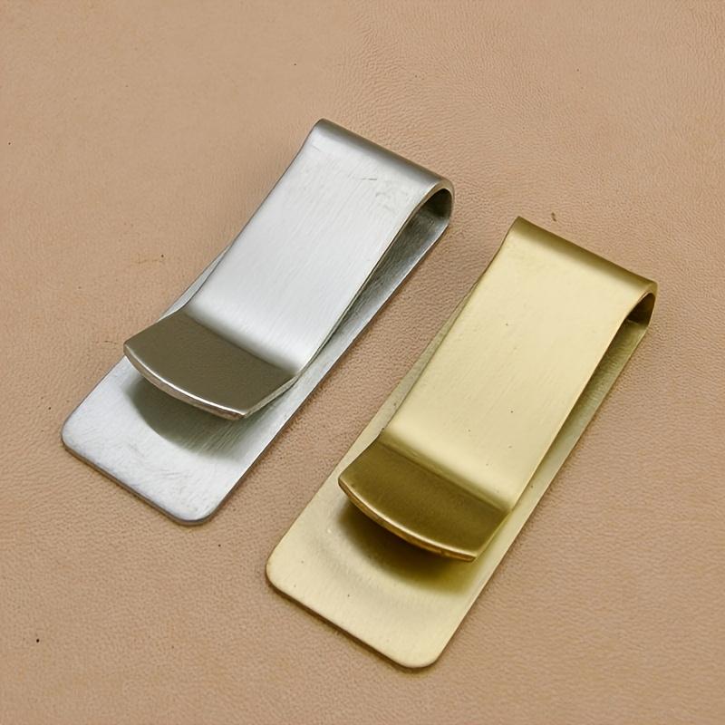1pc Stainless Steel Pen Clip Pen Holder Vintage Ticket Holder, notebook accessories, stationery, office supplies