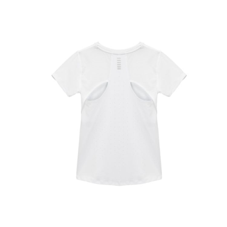 Under Armour Solid Color Crew Neck Short Sleeve T-Shirt Women Tops White 1369764-100