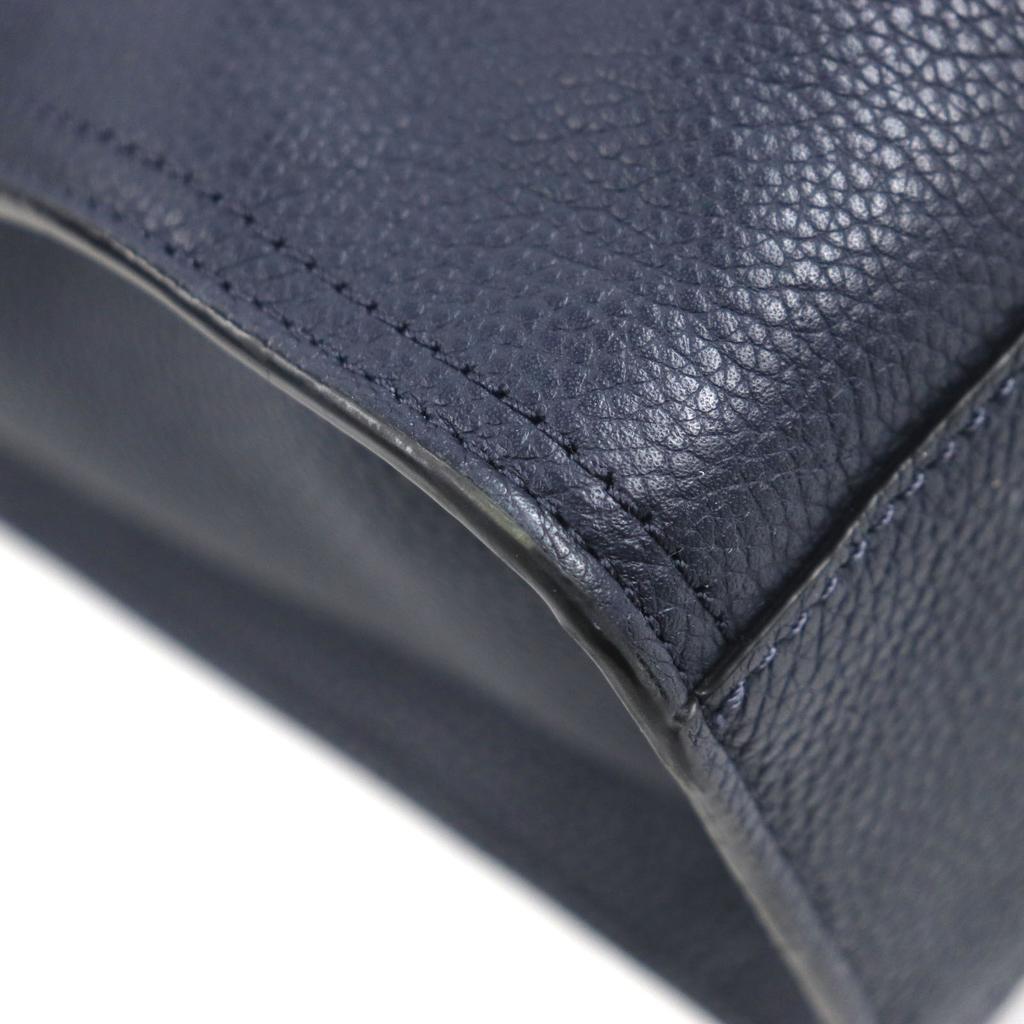 COACH Briefcase Metropolitan Portfolio Navy leather mens 58097 Used