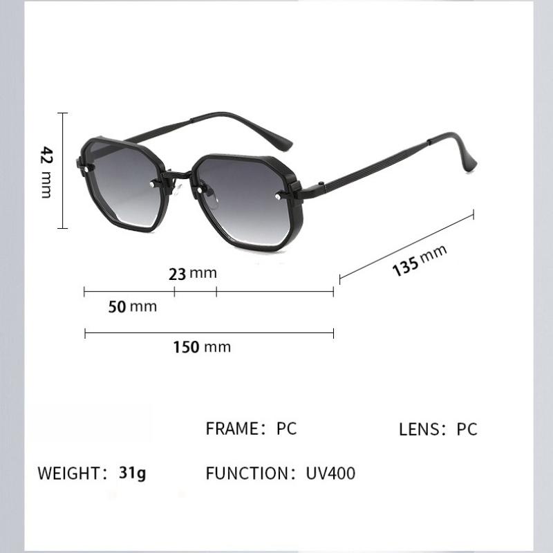 High Quality Men's New Vintage Punk UV400 Sunglasses Stylish Travel and Driving UV Protection Eyewear Unisex Luxury Eye-Protecting Sunglasses&