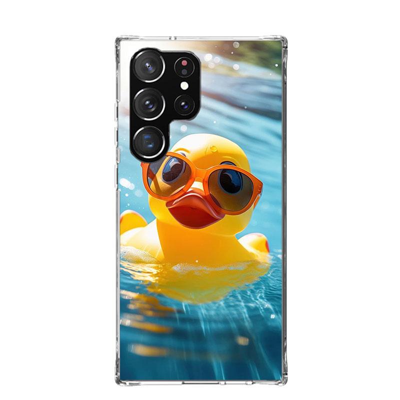 Rubber Ducks Swimming Pool Phone Case For Samsung Galaxy S26 S25 Edge S24 S23 FE S22 Ultra S21 Plus S20 + Fundas Cover Coque Gal