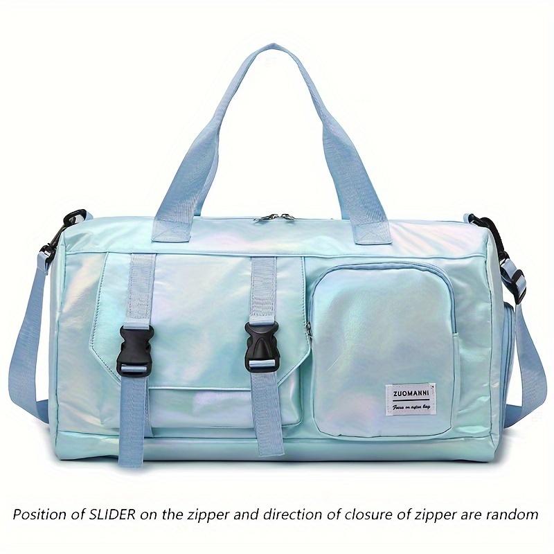 Large Capacity Women'S Nylon Travel Duffel Bag Dazzling Colorful Sports Fitness Bag Very Suitable for Outdoor Sports Travel  Fitness Yoga