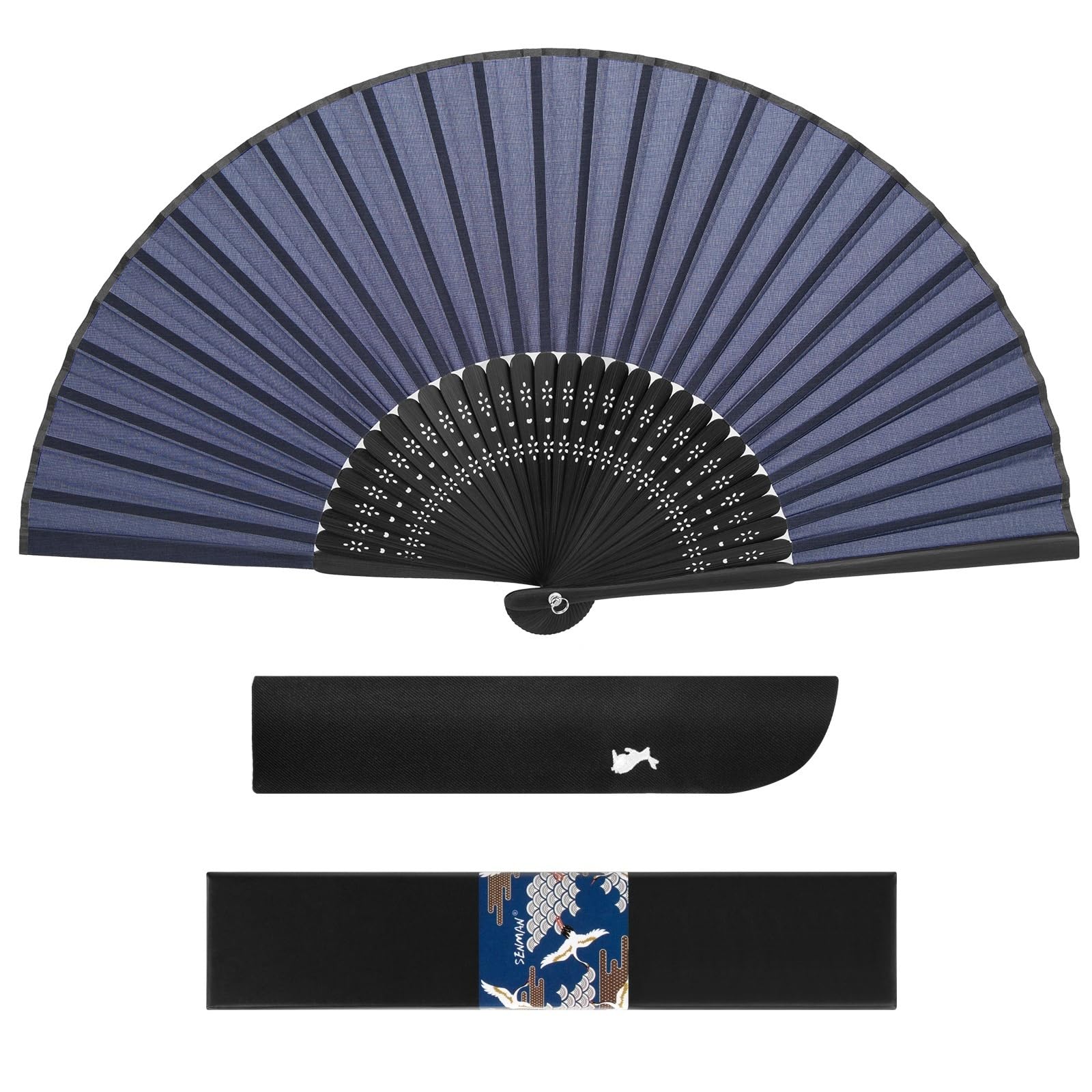 

Silk Fan Stylish and Popular Luxury Fan with Gift Box Perfect Gift for Fireworks Overseas and Japanese Accessories Peacock Design Peacock Feather Heat
