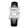 Surrealist Art Melting Clock Watch Unique Soft Time Quartz Wristwatch with Leather Band Creative Fashion Watch for Men Women