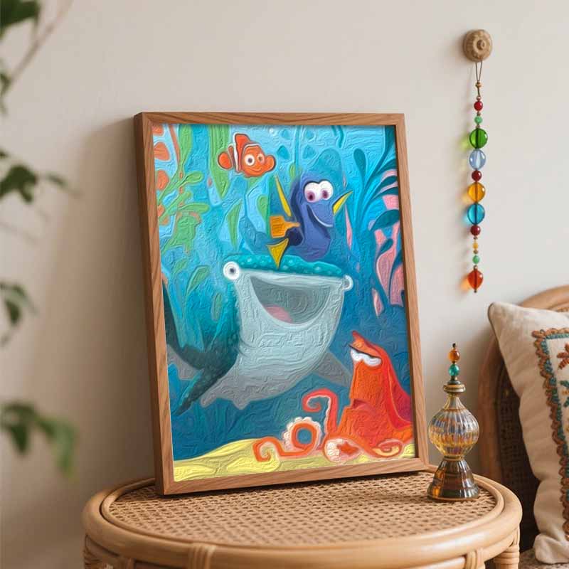 Disney Finding Nemo & Dory Painting Kit Canvas DIY Home Decor Gift for Kids and Adults