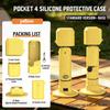 Silicone Case for DJI Osmo Pocket 4 Protective Cover Anti-Scratch Lens Cap Protector Camera Shell Accessories