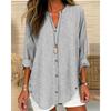 Women S Casual Button Striped Long Sleeve Shirt