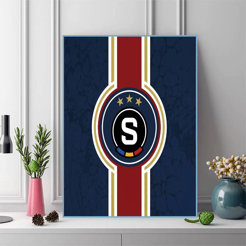 AC Sparta Praha 100% Round Full Drill 5D DIY Diamond Painting Embroidery Cross Stitch Rhinestone Décor