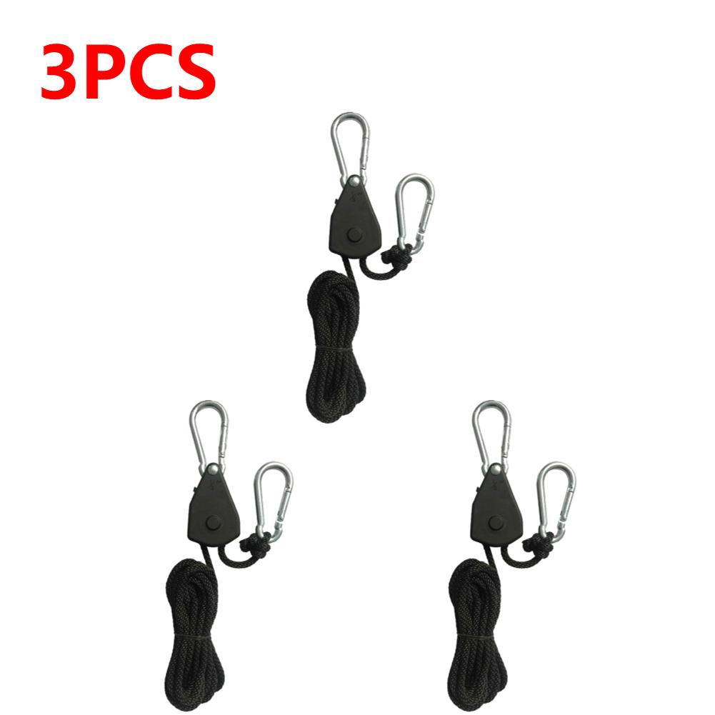 20-2PCS Hanger Pulley Ratchets Kayak Rope Rope Pulley 1/8 Lift Pulley Lock Tie Down Strap 1.6M Sky Curtain Tent for Camping