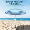Light Weight Beach Umbrella Stand Universal Angles Regulable Umbrella Pegs Quick Installation On Various Terrains