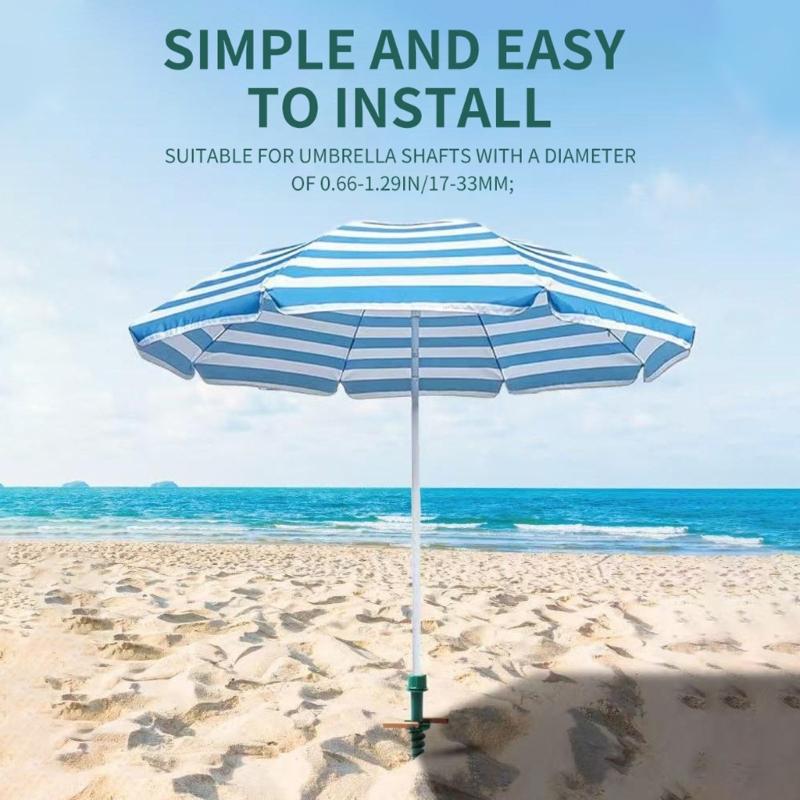 Light Weight Beach Umbrella Stand Universal Angles Regulable Umbrella Pegs Quick Installation On Various Terrains